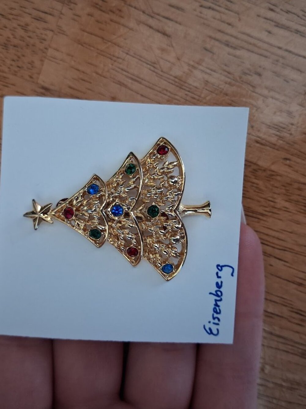 Eisenberg Christmas Tree brooch